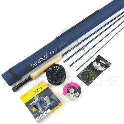 Pack Canne &agrave; mouche DEVAUX T35 Truite 9' soie 4/5