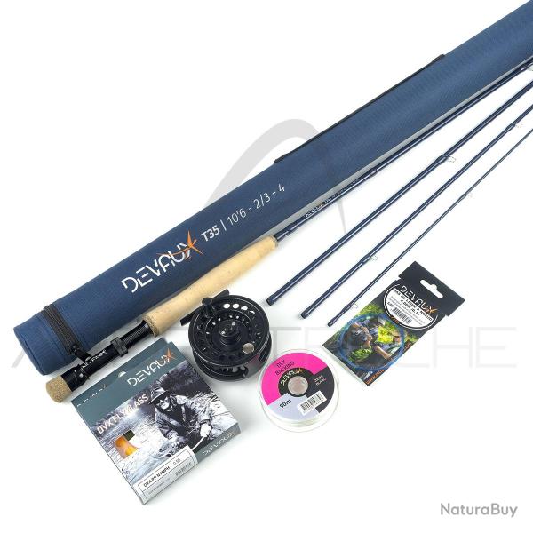 Pack Canne � mouche DEVAUX T35 Nymphe 10'6 soie 2/3
