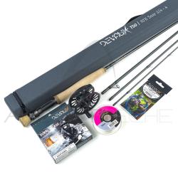 Pack Canne &agrave; mouche DEVAUX T50 Nymphe 10'6 soie 3/4