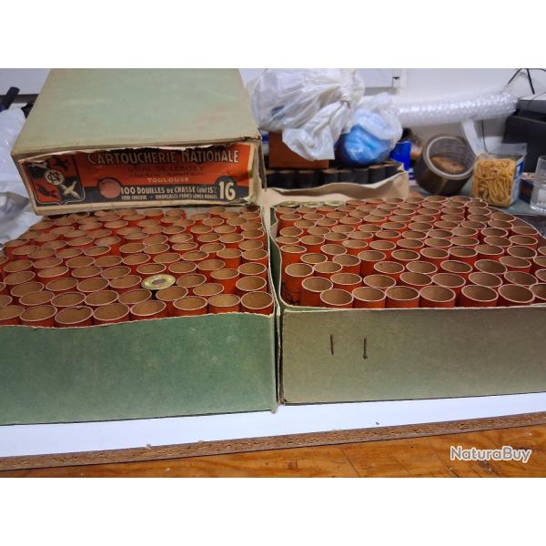douilles en carton cal16/65 amorces