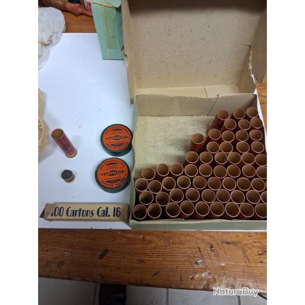 douilles en carton cal 16 amorces