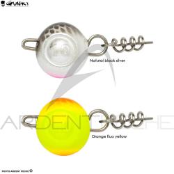 T&ecirc;te plomb&eacute;e GUNKI G&acute;Flip 14g Orange fluo yellow