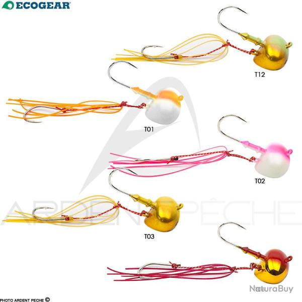 T�te plomb�e ECOGEAR Oval tenya T02 #4 14g