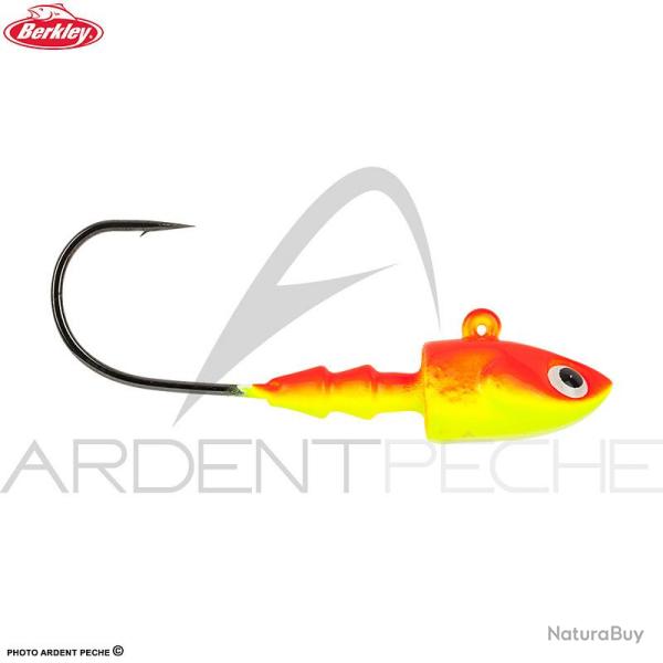 T�te plomb�e BERKLEY deep jig head orange fluo 10g