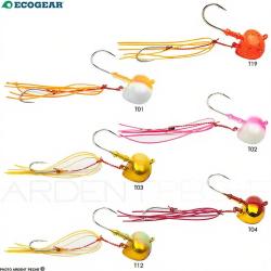 T&ecirc;te plomb&eacute;e ECOGEAR Oval tenya L T02 #8 28g