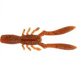 Leurre souple MEGABASS Bottle shrimp 4 Root Beer green/black flakes