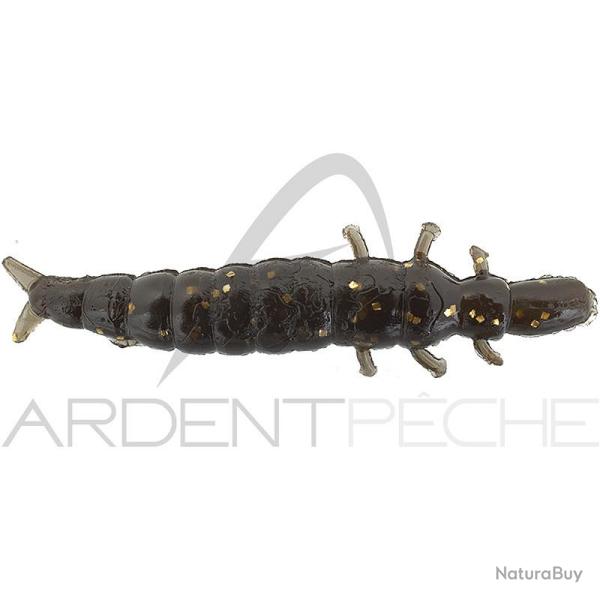 Leurre souple NIKKO Dappy caddisfly S Brown Gold glitter -804
