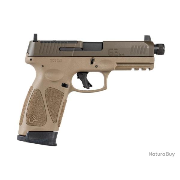 TAURUS G3 TACTICAL FDE CAL. 9X19 AVEC CANON FILETE ET OPTIC READY  ( ARME NEUVE )