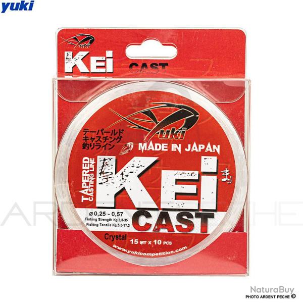 Bas de ligne arrach� YUKI Kei cast clear 15m � 0.25 - 0.57mm