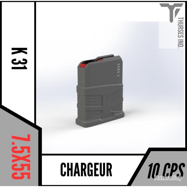 chargeur K31 Schmidt-Rubin k 31 10 coups Thurses Industries