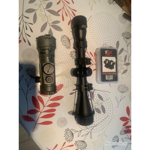 Lots lunette + point rouge et vert