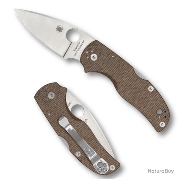 Couteau pliant Spyderco Native 5 micarta marron C41MPCW5