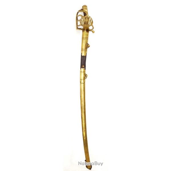 SABRE D'OFFICIERS A CHEVAL DES COMPAGNIES D'ELITE DE CAVALERIE DE LIGNE VERS 1804 - FRANCE PREMIER E