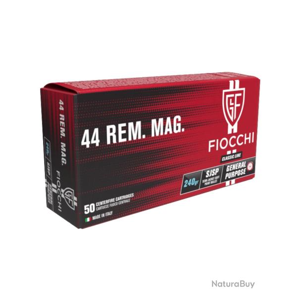 CARTOUCHES FIOCCHI .44 MAG SJSP 240gr x50