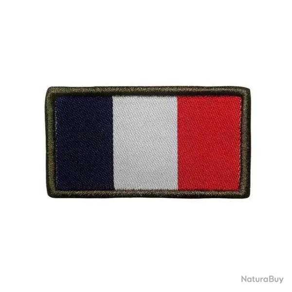Patch drapeau franais haute visibilit brod