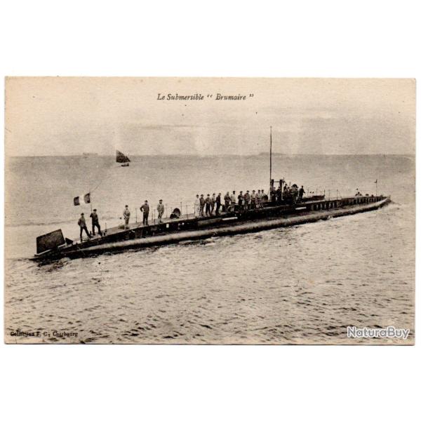 CPA - Marine de Guerre - Le Submersible " Brumaire " N�1578