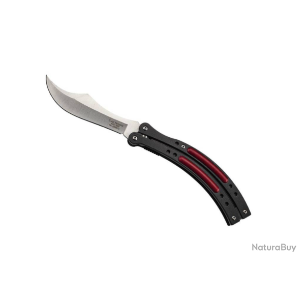 Herbertz 595814 Couteau Alu Noir et rouge
