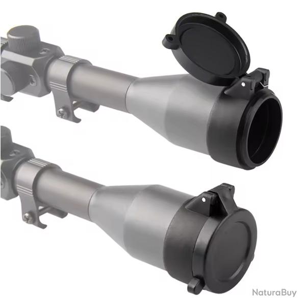 Couvercle de lentille de lunette de vise  ressort, de 25mm   69mm -  l'unit (5)