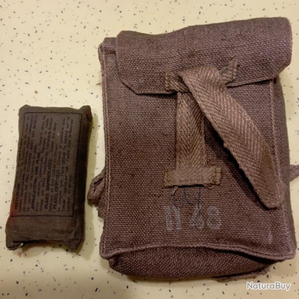 Ensemble indo , porte chargeur H48 anglais+ pansement 1952