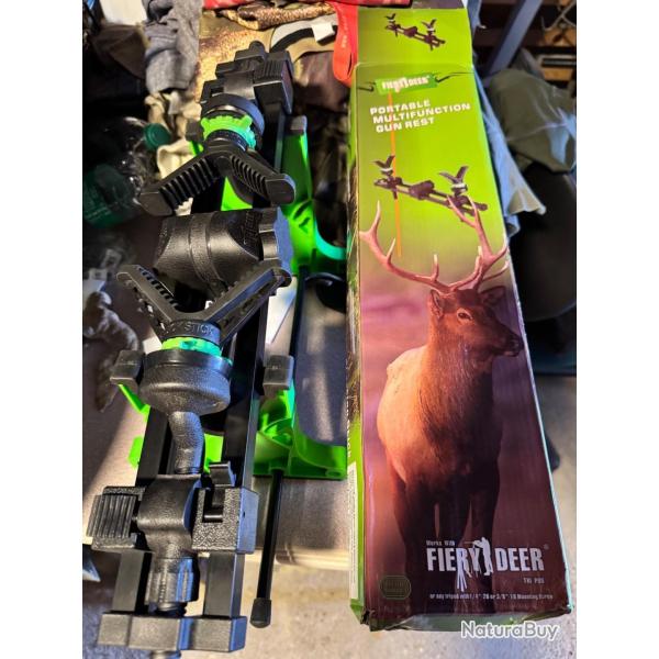 SUPPORT DOUBLE POUR CANNE DE PIRSCH TRIPODE ETC...ETC...