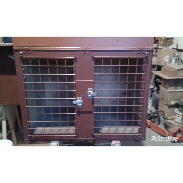 Caisse de transport pour 2 chiens type fox en TBE occasion