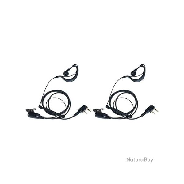 2 oreillettes pour radio Baofeng UV-5r - LIVRAISON GRATUITE