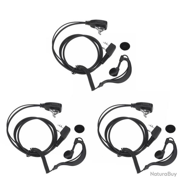 3 oreillettes pour Baofeng UV-5r - LIVRAISON GRATUITE