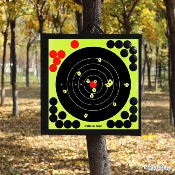 50x cibles ractives autocollantes + patches - LIVRAISON GRATUITE