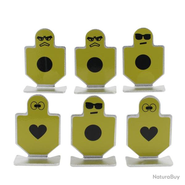 6 cibles silhouette en m�tal 62mm - mod�le 3 - LIVRAISON GRATUITE