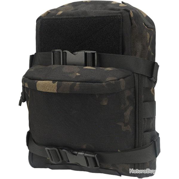 Sac tactique 8l - syst�me M.O.L.L.E - CP noir - LIVRAISON GRATUITE