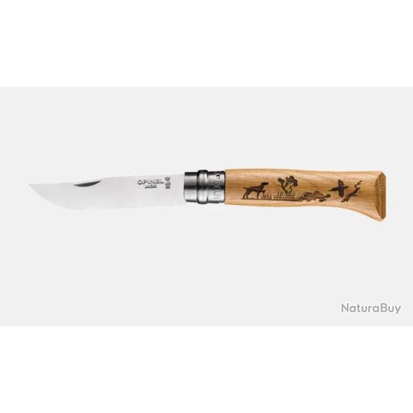 COUTEAU OPINEL N8 ANIMALIA CHENE CHIEN