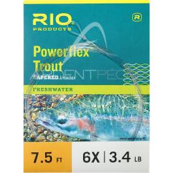 Bas de ligne RIO Powerflex Trout 7&acute;5 (2,30m) 4X