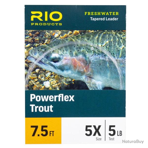 Bas de ligne RIO Powerflex Trout 7�5 (2,30m) 4X