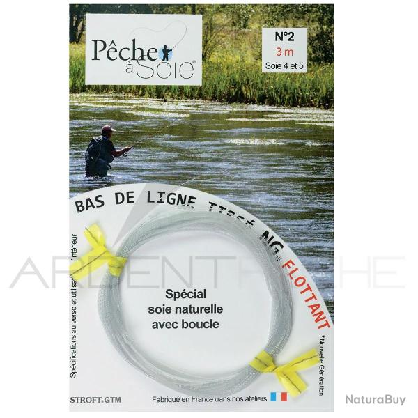 Bas de ligne tiss� NG � boucle Peche � Soie (3 m) N�2