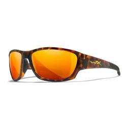 Lunettes polarisantes WILEY X Climb captivate Bronze mirror Gloss tortoise frame