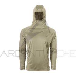 Tee shirt &agrave; capuche GRUNDENS Solstrale Hoodie Deep Lichen Green