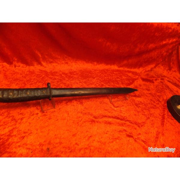 Baonnette pe pour chasse avec fourreau - Modle allemand