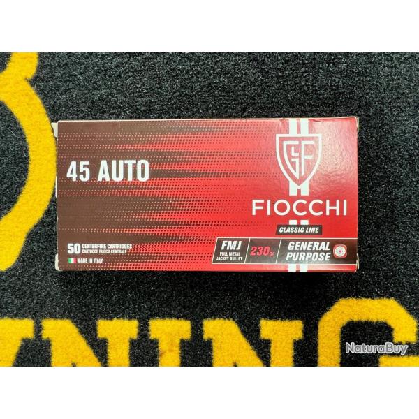 Fiocchi FMJ 45 auto 230 grs (x50)