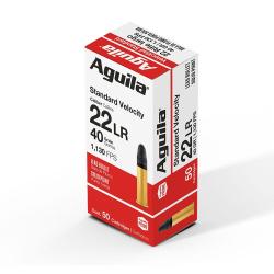 Boite de munition Aguila Standard 22LR Plomb 40GR x50