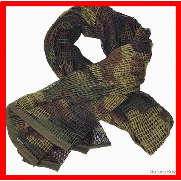 Filet de camouflage fin - �charpe - 180 cm x 90 cm (Port gratuit)