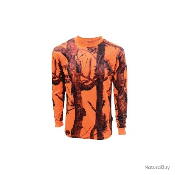TEE SHIRT MANCHE LONGUE FLUO GHOSTCAMO