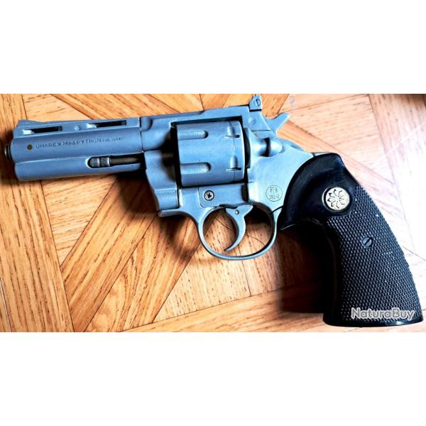 Revolver UMAREX Mod. PYTHON 4'',Calibre .380K / 9 mm PAK, Cat�gorie C, PTB 282-2, Tr�s bon �tat