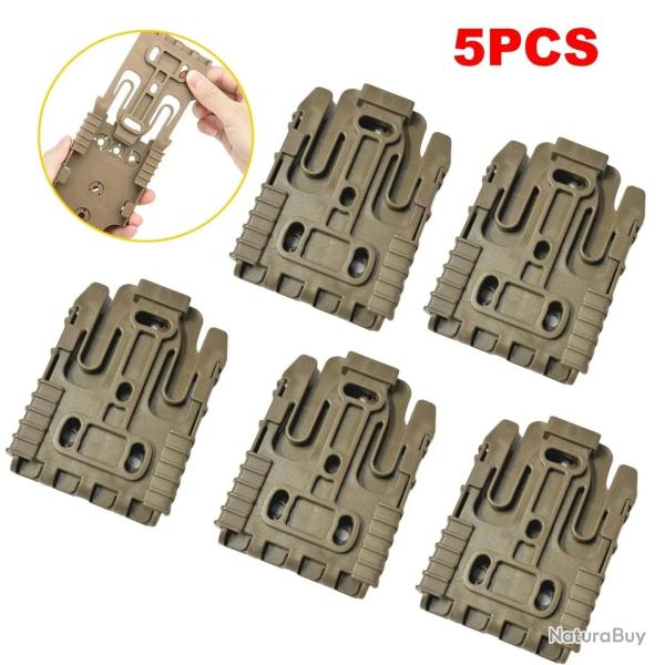 Kit verrouillage QLS 1/2/5 Glock 17/19 Beretta M92 - 5PCS - Marron