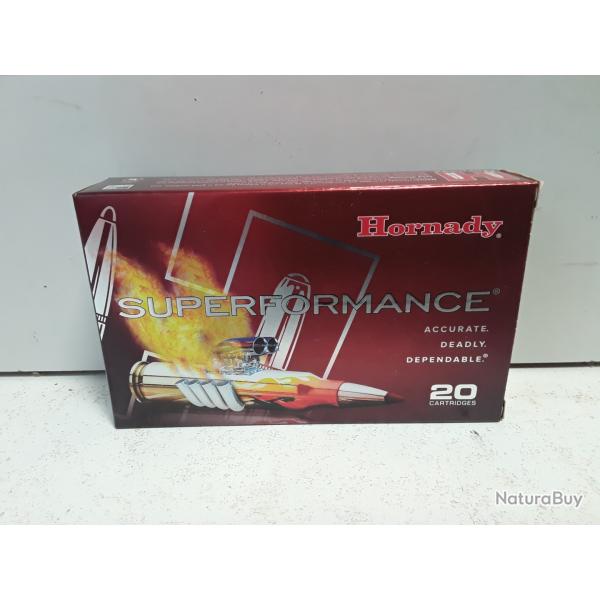 X20 balles Hornady SUPERFORMANCE cal.7mm rem 162grains SST