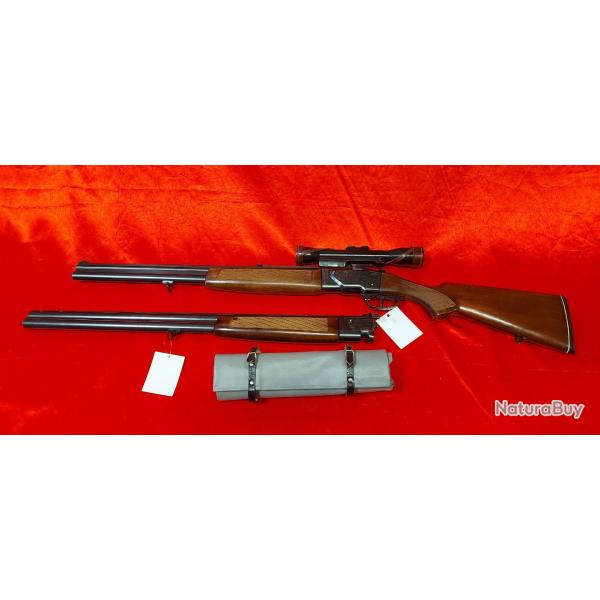 Brno mixte model zh304 calibre 12/70 et 7x57r et deuxi�me canon calibre 12/70