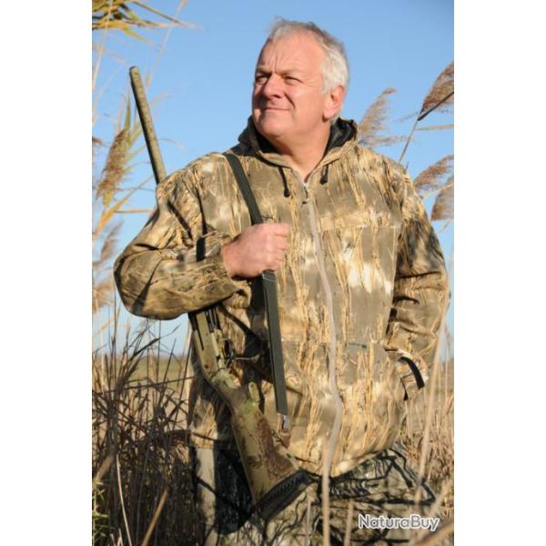 Belle veste lgre trs pratique  capuche camouflage paille grandes tailles