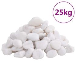 Galets polis 25 kg blanc 2-5 cm