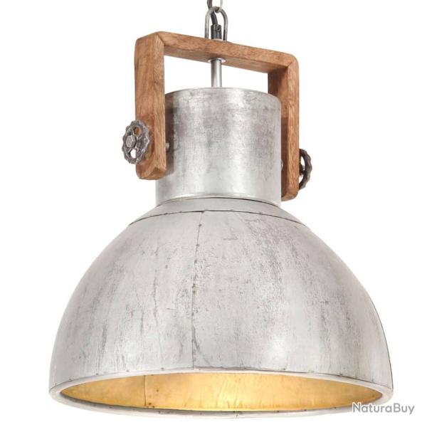 Lampe suspendue industrielle 25 W Argent� Rond 40 cm E27