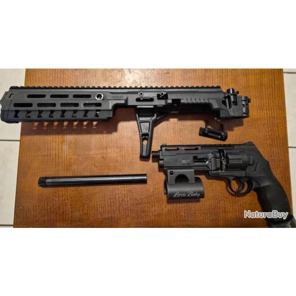 Revolver de dfense TR50L Gen2 T4E + Kit de conversion carabine CCK