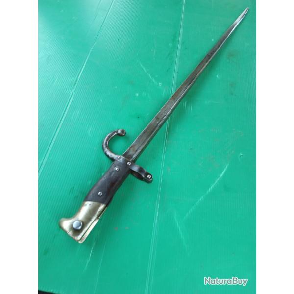 BAIONNETTE GRAS : MANUFACTURE D ARMES DE ST ETIENNE JANVIER 1879 .  POINCONS  .